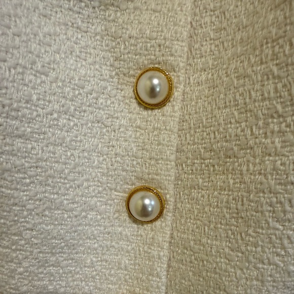 French Connection Tweed Square Neck Sleeveless Button Front Top size 14 - Picture 8 of 8